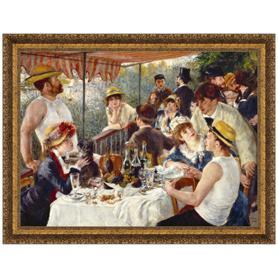 «Luncheon of the Boating Party, 1881» par Pierre-Auguste Renoir, reproduction d'art encadrée