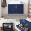 Ensemble de meuble-lavabo simple 30 po bleu moderne