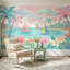 Décoration murale amovible plage tropicale bord de mer-640578042-640578045