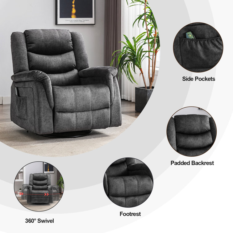 Winston Porter Falisha Upholstered Heated Massage Chair & Reviews