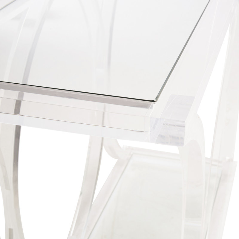 Sweeping Acrylic Console