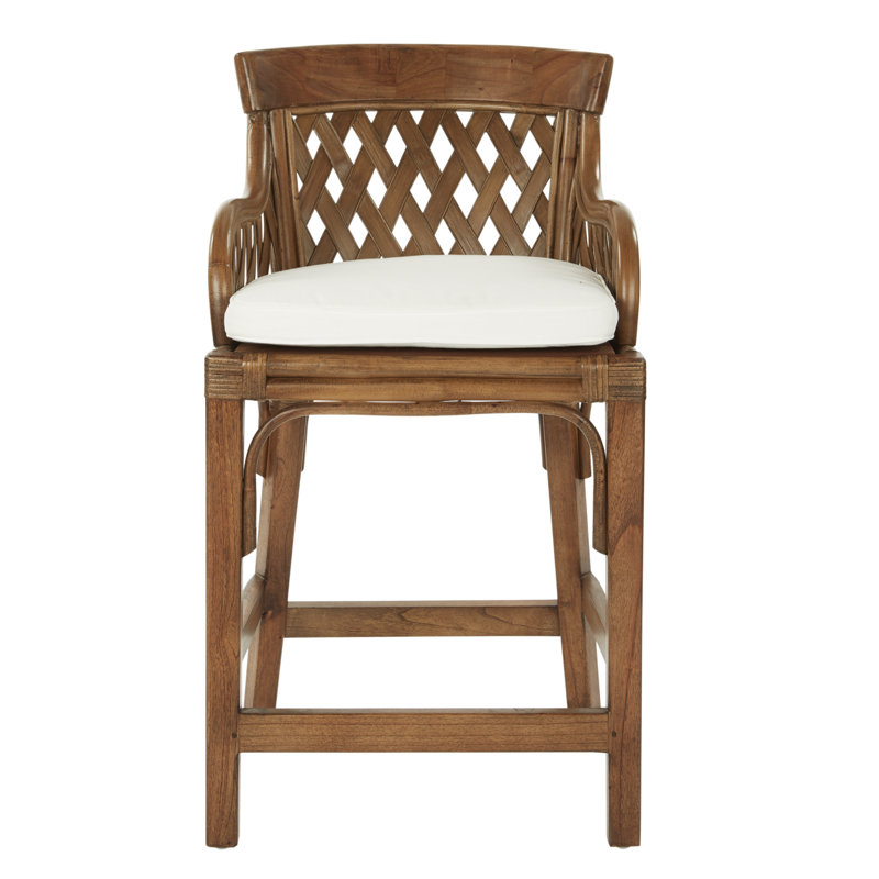 Tabouret de bar et de comptoir Jaramillo, Brun, Tabouret de comptoir (siège d'une hauteur de 27 p