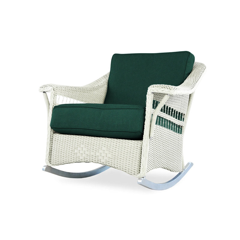 Nantucket Outdoor Rocker Chair, Bright Side Fog, Ivory