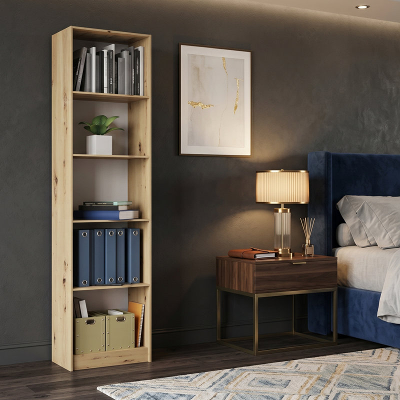 Paridhi Solid Wood Bookcase, (5 Shelves) 71.5"H x 19.69"W x 11.81"D