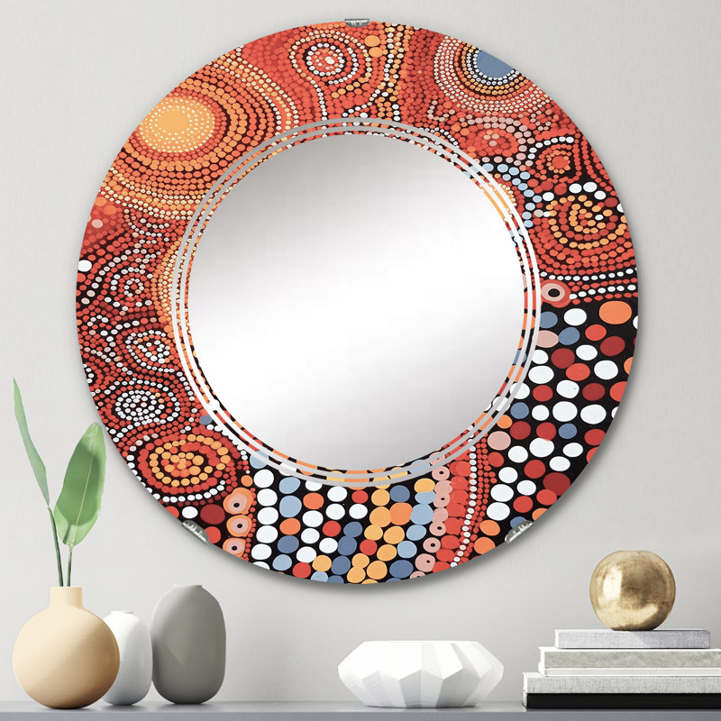 Miroir mural rond Daisytown, 24 po x 24 po