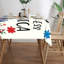 Nappe Farmhouse Plaid Star, bordure festonnée 60 x 120 po, dîner de patio