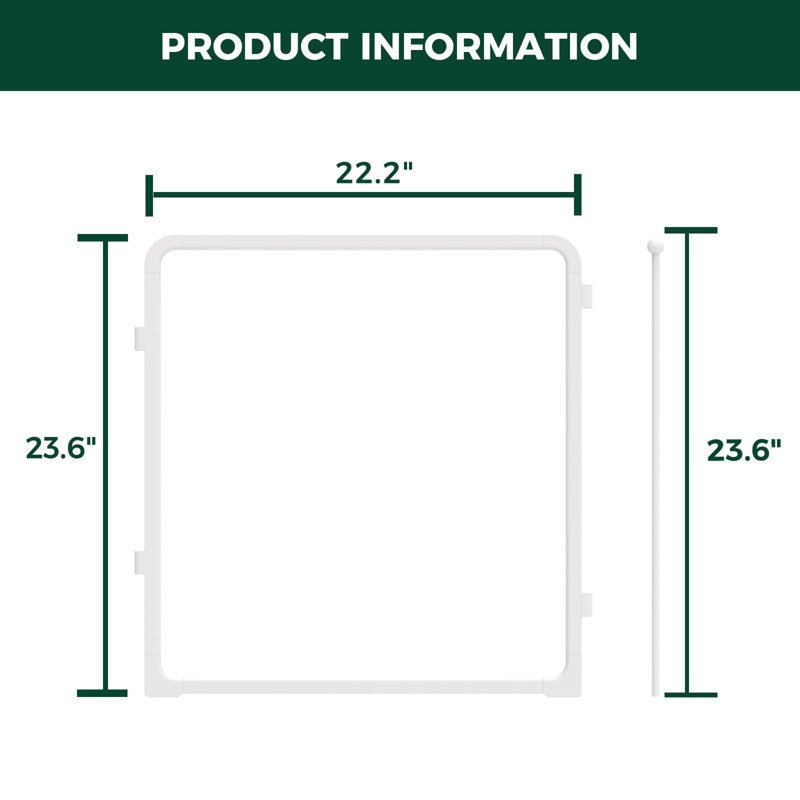 Parc d'intérieur pour chien en acrylique robuste AuraSpace Pro de FXW, structure robuste en métal, 24 panneaux de hauteur, 2 panneaux pour chiots et petits chiens, blanc
