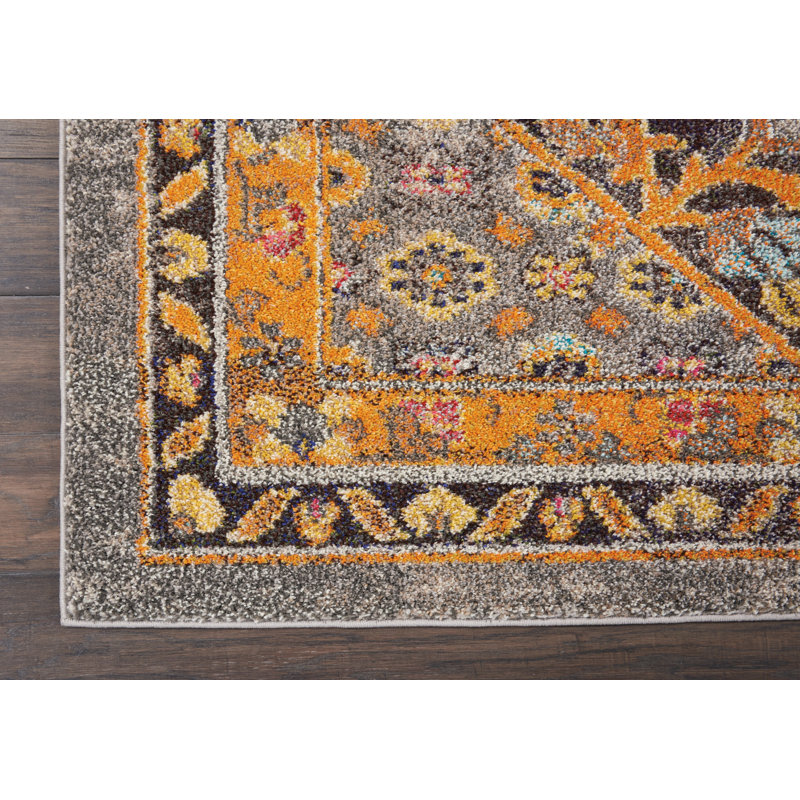 Tapis traditionnel bohème Veronique, Rectangle 7 pi 10 po x 10 pi