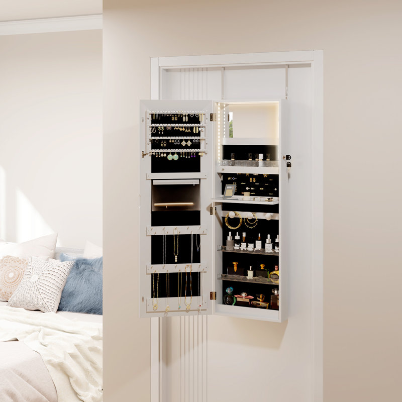 Armoire à bijoux avec miroir pleine grandeur