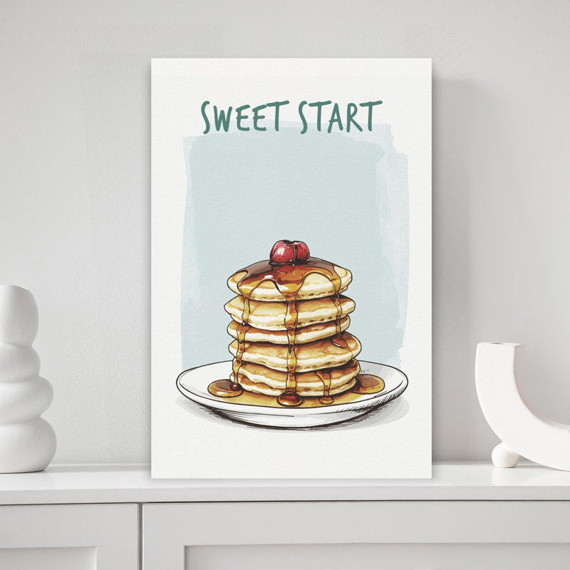 Sweet Breakfast Pancakes by Andreas Magnusson - Wrapped Canvas Print, 45.72 cm H x 30.48 cm W