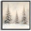 Paysage de Noël rétro, paysage d'hiver, pin, vacances, décor neutre, impression sur toile-107118201-107118197
