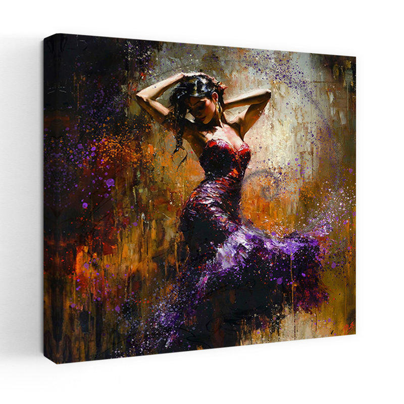 Fibonacci, art contemporain flamenco mauve III, H 18 po x l 18 po