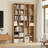 Nyajiah Cube Bookcase with Adjustable Shelves, 70.8" H x 19.6" W White Wood Modern Media & CD Storage-1892500841