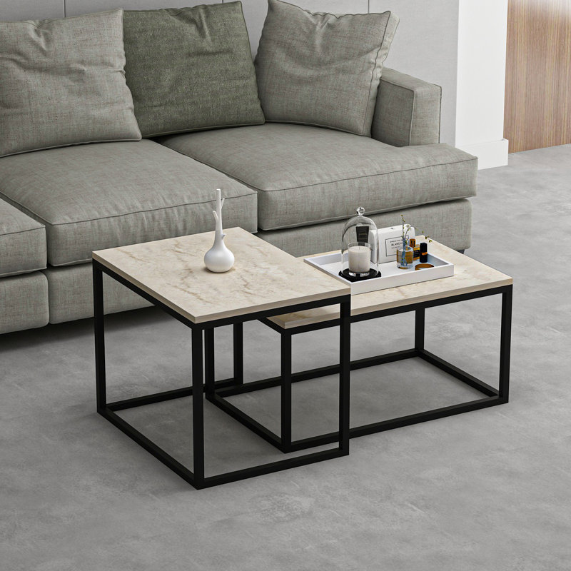 Glorias Coffee Table, Travertine