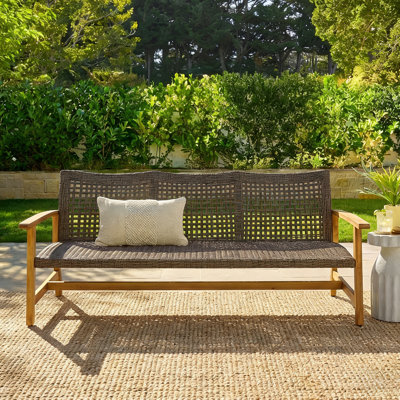 Bedingfield 75.5'' Wide Straight Wicker Patio Sofa
