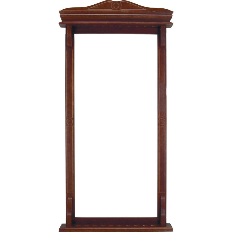 10 Pool Cue Rack, Chocolate