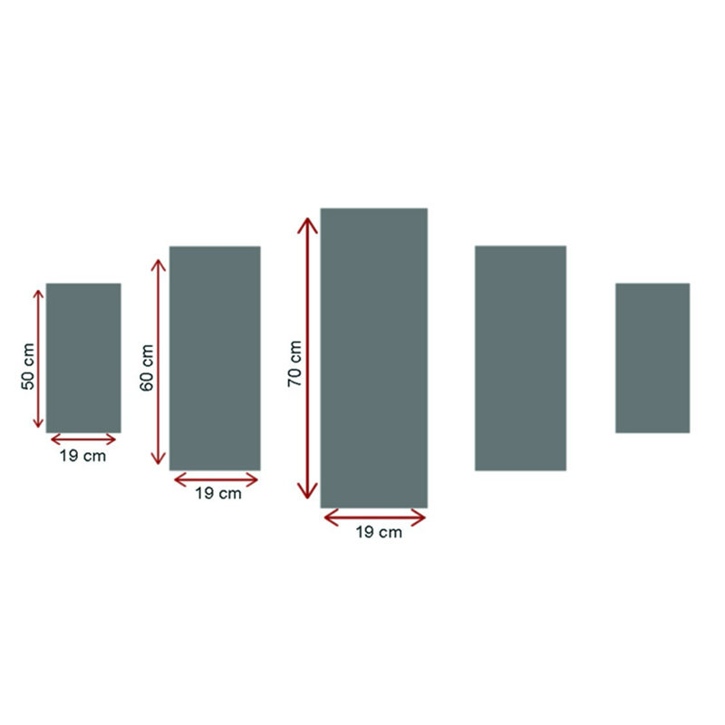 Stunning 5-Piece Decorative Canvas Painting Set, 100% Suede Canvas, Total Size: 27.6 x 41.3 inches | 100% Wooden Frame, Thickness: 1.2 inches | Perfect for Living Room, Bedroom & Office Décor, Eye-Catching Artwork