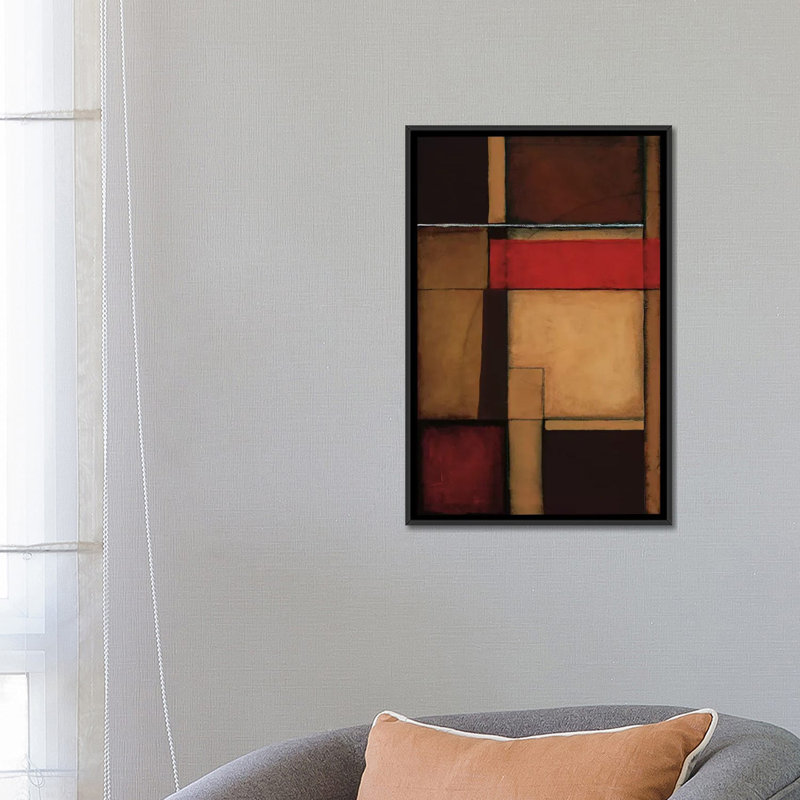 « gateways ii », reproduction d’art sur toile, H 26 po x l 18 po x P 1,5 po, Toile avec cadre noir, Pas de tapis
