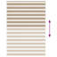 17 Stories Zebra Blind Sand Brown 120X150 Cm Fabric Width 115.9 Cm Polyester-628397362-628398820