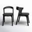 Chaise en bois et cuir Carper-70605908