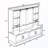 Storage Hall Tree With Sliding Rails Cabinet-1640538442