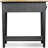 Narrow Solid Wood Side Table with Shelf-1137227800
