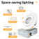 4" Led Eyeball Gimbals Adjustable Recessed Lighting Kit Selectable Colour Temperature Dimmable 12pk 