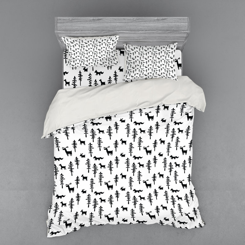 Forest Rustic Duvet Cover, Queen Duvet Cover + 3 Additional Pieces