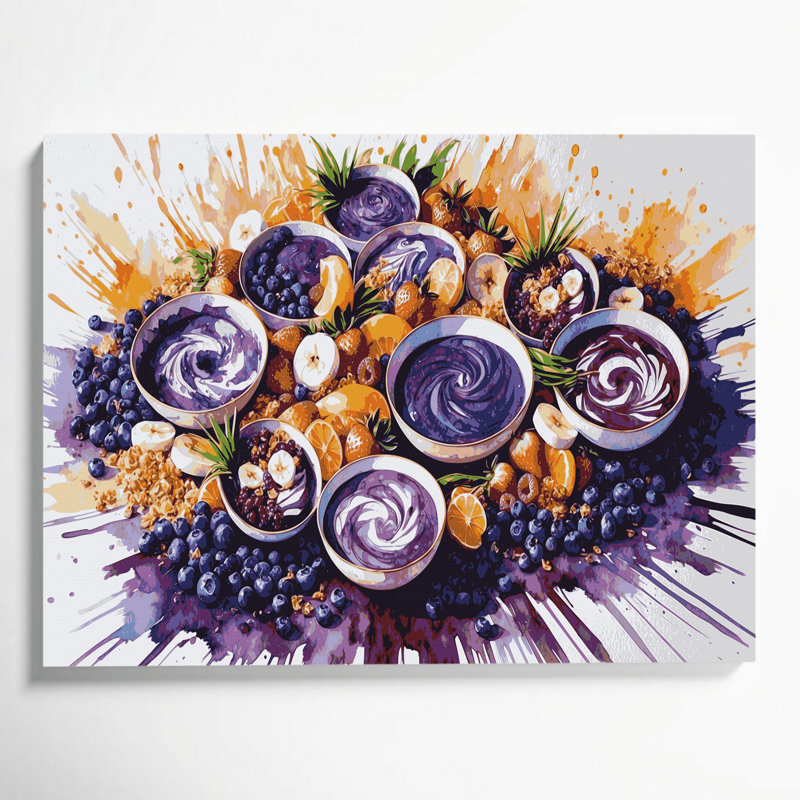 Art mural sur toile, Desserts, H 20 po x l 24 po