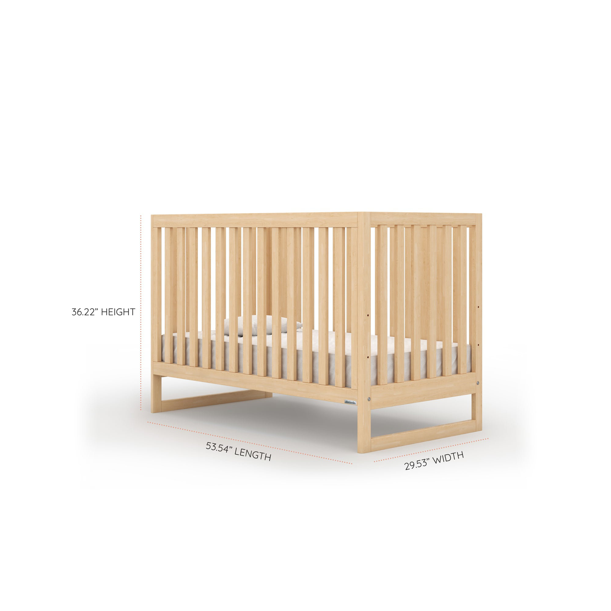 Austin 3-in-1 Convertible Crib, Natural