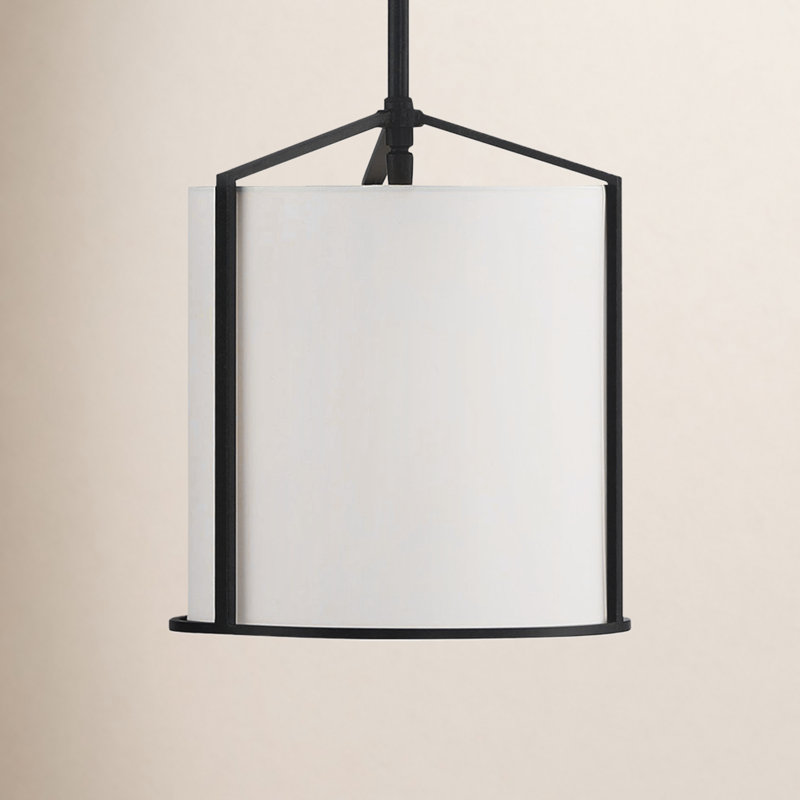 Pasadena 1 - Light Black/White Single Pendant