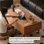 Table basse moderne en bois massif-104562600