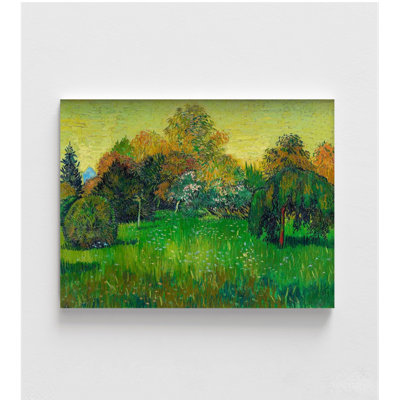 «The Poets Garden» par Vincent Van Gogh, reproduction de peinture à l'huile sur jardin vert, impression d'arbre de Van Gogh, décoration de maison botanique, poètes, art mural