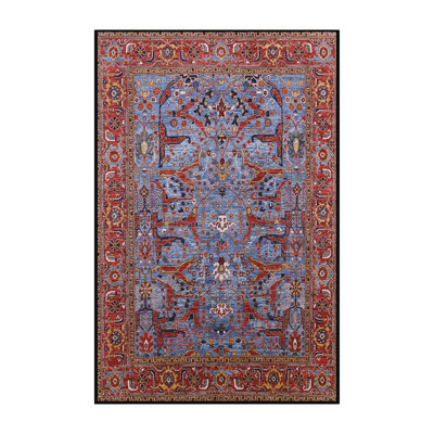 Tapis oriental rouge / bleu / beige Harbine