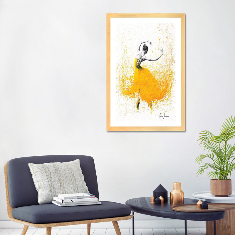 «Daisy Dance» par Ashvin Harrison - impression, Papier bois naturel, Blanc, H 32 po x l 24 po x P 1 po