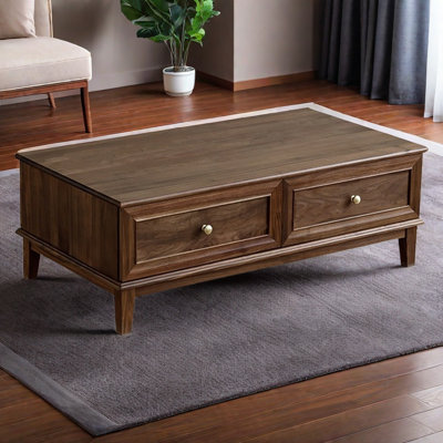 Rectangular black walnut end table