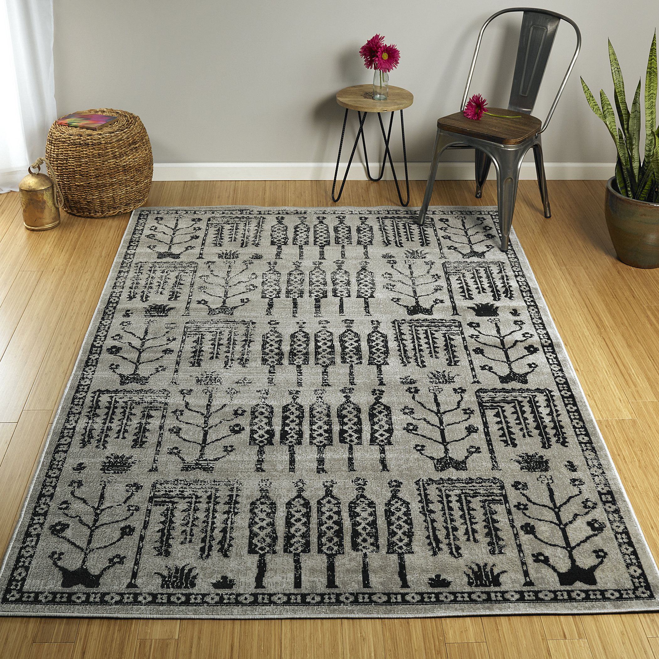 Union Rustic Dorothea Gray Indoor/Outdoor Rug & Reviews Wayfair