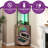 62"H Corner Wine Bar Cabinet With LED Lights, Home Bar Cabinet-946190117