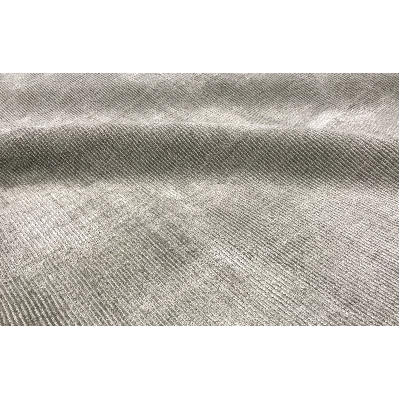 Hand-Knotted High-Quality Silver Area Rug