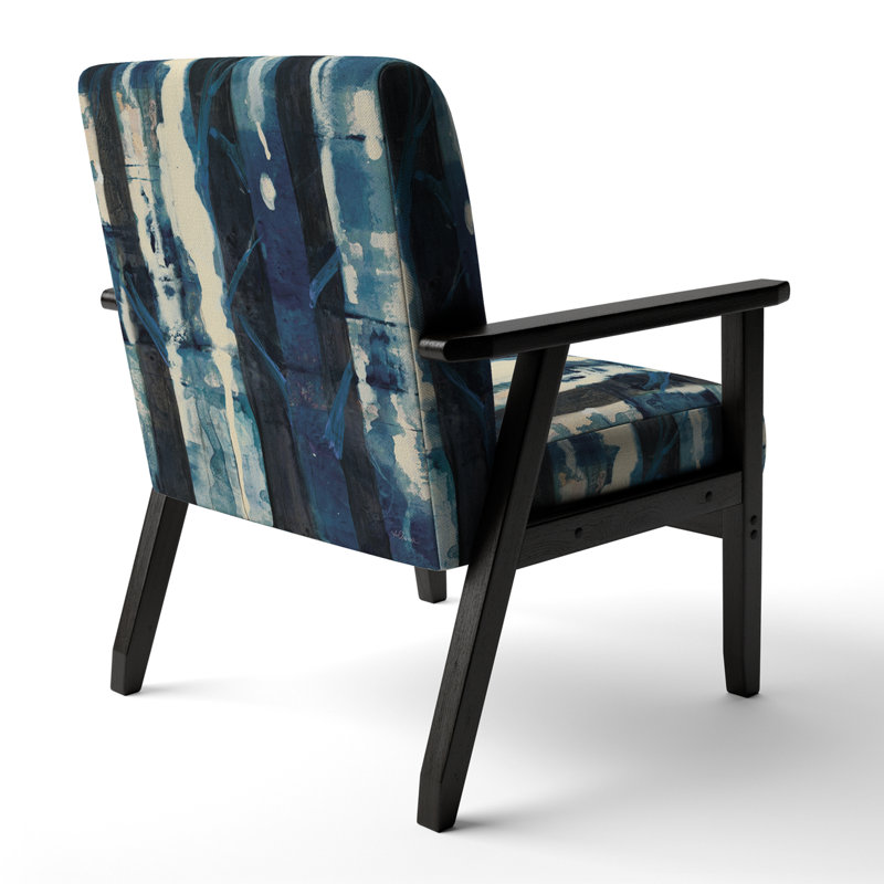 Fauteuil Fridoline - Deep Woods II Indigo - Velours rembourré Country Charm