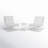 Basil 2 - Person Patio Conversation Sets with Cushions