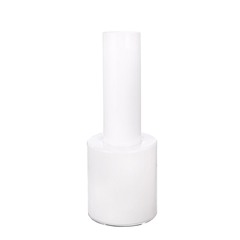 Caroyl Floor Vase, 60cm H x 22.5cm W x 22.5cm D, White