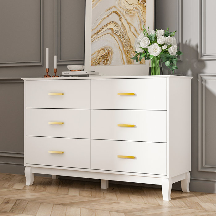 House of Hampton® Elloise 6 - Drawer Dresser & Reviews | Wayfair