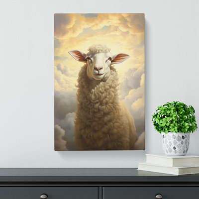 Sheep Classicism - Wrapped Canvas
