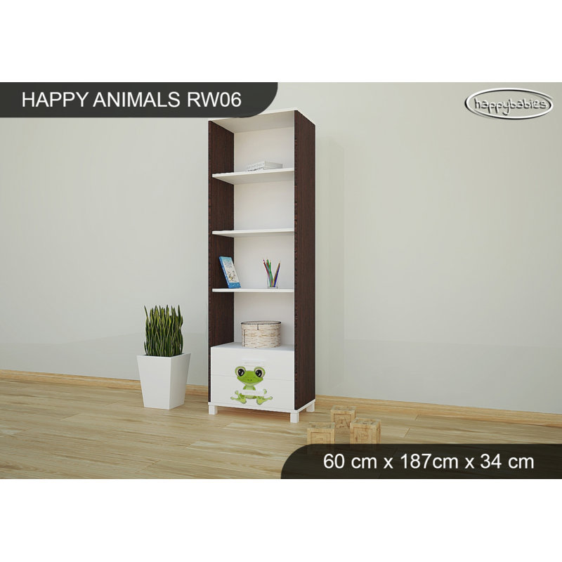 187cm H X 60cm W Cube Unit Kids Bookcase, Wenge Chestnut