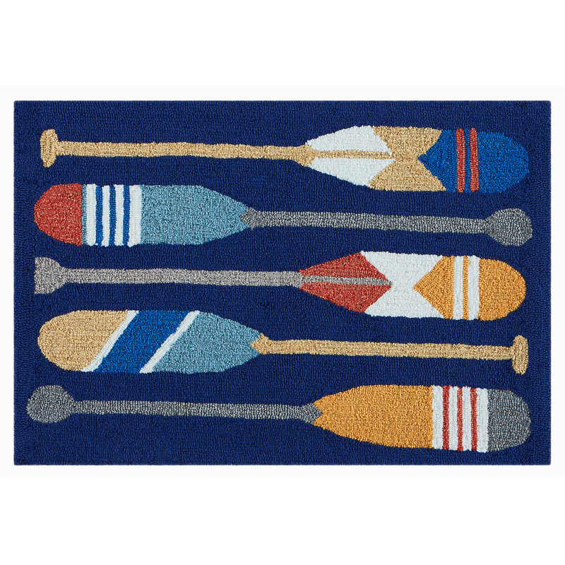 Jennette No Pattern And Not Solid Color Polyester Kitchen Mat, Rectangle 2'6" x 4'