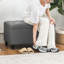 Banc de rangement avec repose-pieds capitonné 31 pouces-616398851