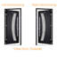 Porte avant en acier pré-suspendue à l'avant / gris Ronex 0130 / entrée en métal peint moderne de l 36 po x H 96 po à gauche-109404259
