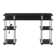 Edwin No Tools Computer Desk with Built-In Outlets