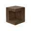 Table d'appoint, h 25 po, intérieur ou extérieur, table d'appoint, table de chevet, bout, carré, chambre à coucher, salon, noyer, contemporain, moderne-1714600092